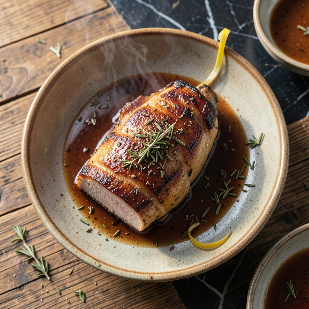 Recipe for Cooked Pork Tenderloin: Herb-Rubbed Juiciness with Garlic Aroma