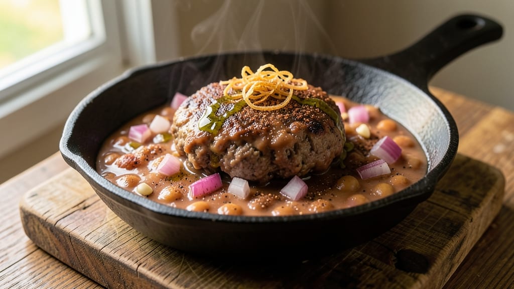 Campbell's Pork and Beans With Hamburger Recipe: Smoky-Savory One-Pot Meal