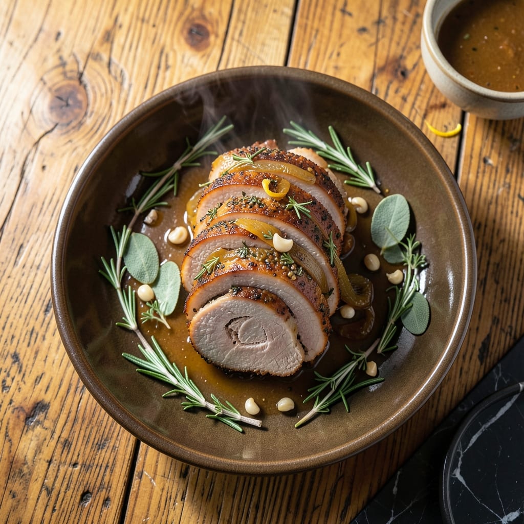 Pork Roast Roll Recipe: Herb-Stuffed Tenderness in Every Slice