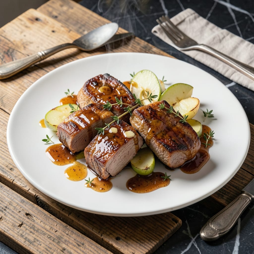 Brown Sugar Bourbon Apple Pork Chops Recipe: Sweet & Savory Skillet Masterpiece