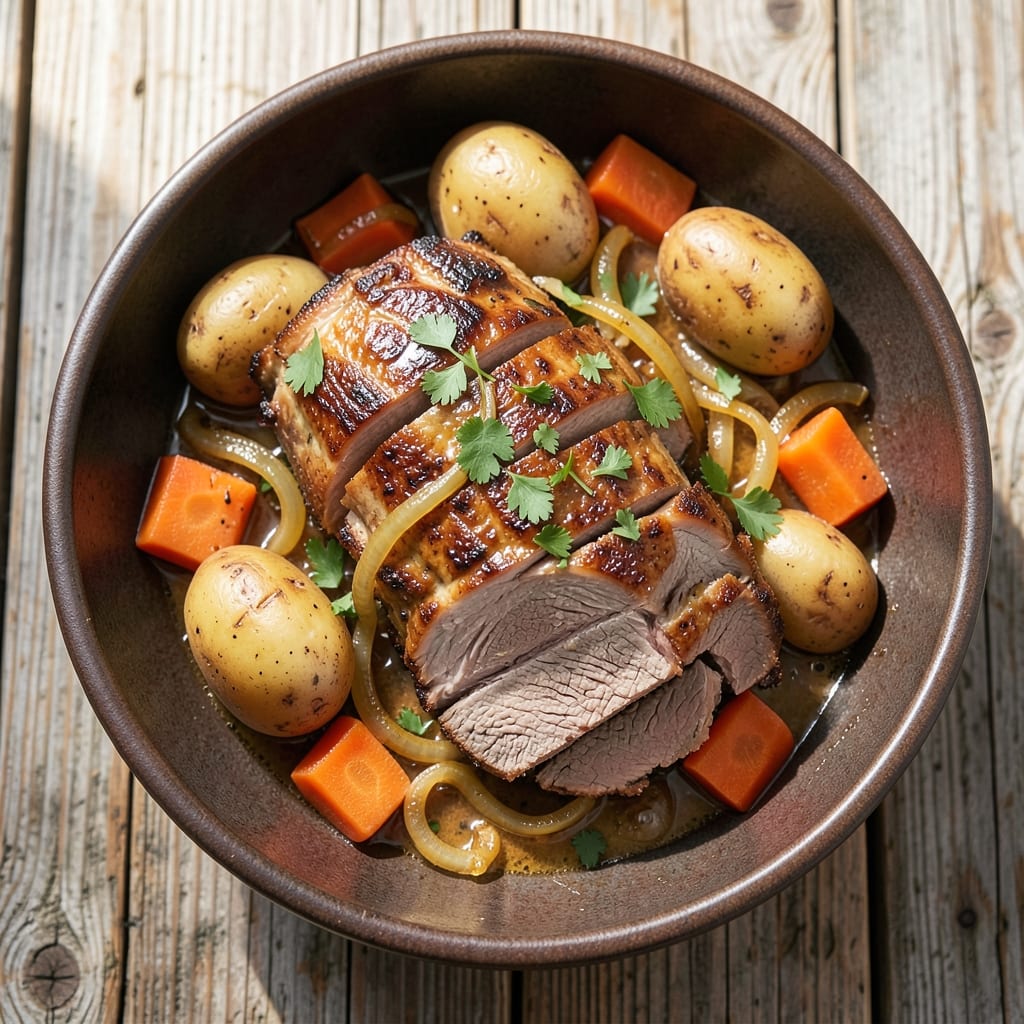 Easy Slow Cooker Pork Loin Roast Recipe Onion Soup Mix: Hands-Off Savory Feast