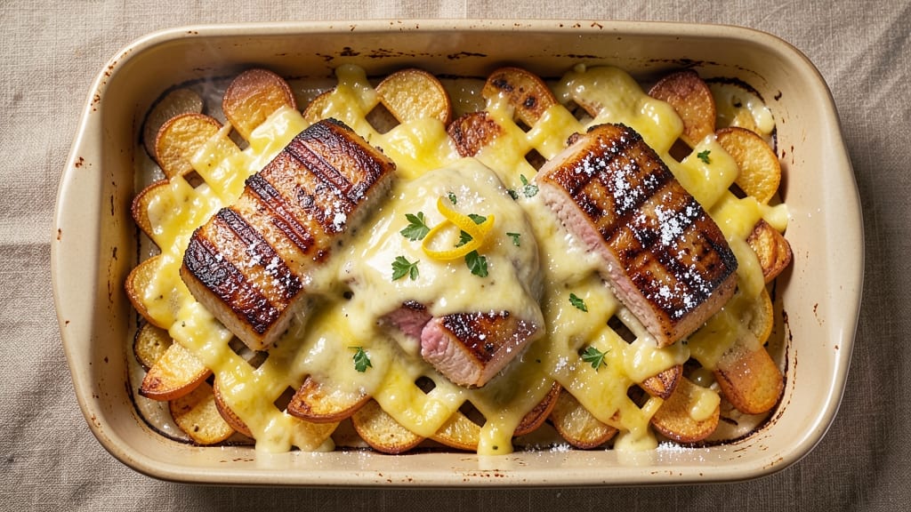 Cheesy Pork Chop Casserole Recipe: One-Dish Baked Comfort With Melty Topping