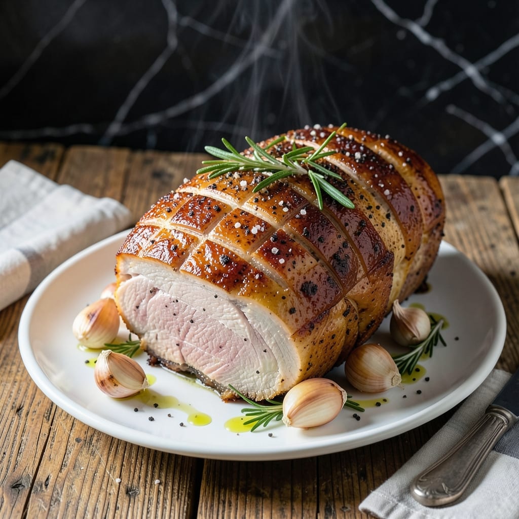 Festive Pork Roast Recipe: Garlic-Rosemary Infused Holiday Feast