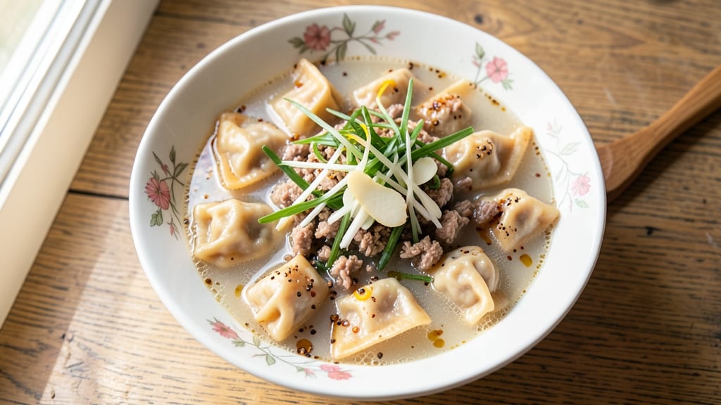 Chicken and Pork Wonton Soup Recipe: Silky Broth and Juicy Dumplings in One Pot
