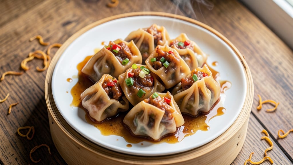 Chinese Steamed Pork Dumplings Recipe: Juicy Pork Packages With Fragrant Ginger-Soy Filling