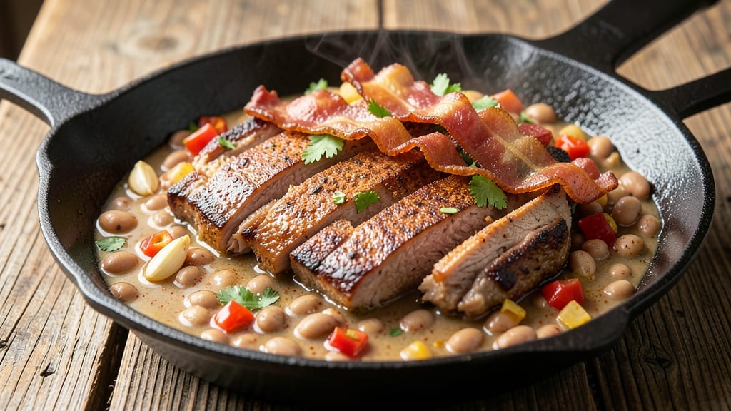 Cowboy Beans With Pork and Beans Recipe: Smoky-Spiced One-Pot Heartiness