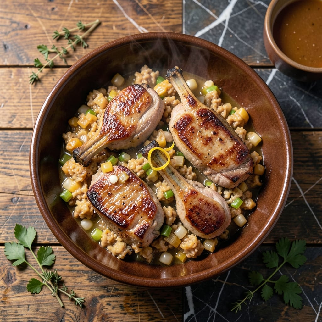 Slow Cooker Pork Stuffing-Bed Chops Recipe: Hands-Off Savory Indulgence