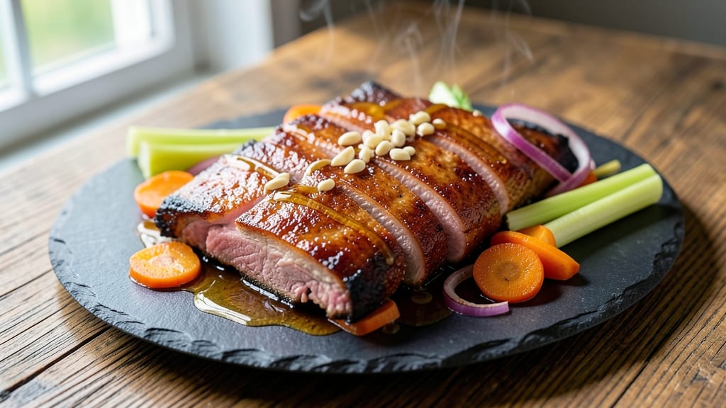 Boneless Pork Ribs Recipe Ideas: Slow-Cooked Tenderness With Celery Crown Garnish
