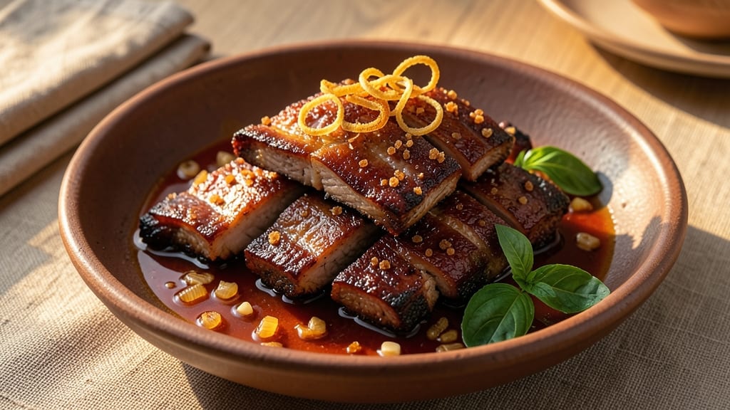 Braised Filipino-Style Pork Spare Ribs Recipe: Soy-Vinegar Glossed Richness