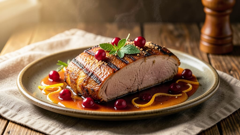 Cranberry Pork Loin Slow Cooker Recipe: Sweet-Tart Glaze That Caramelizes Edges