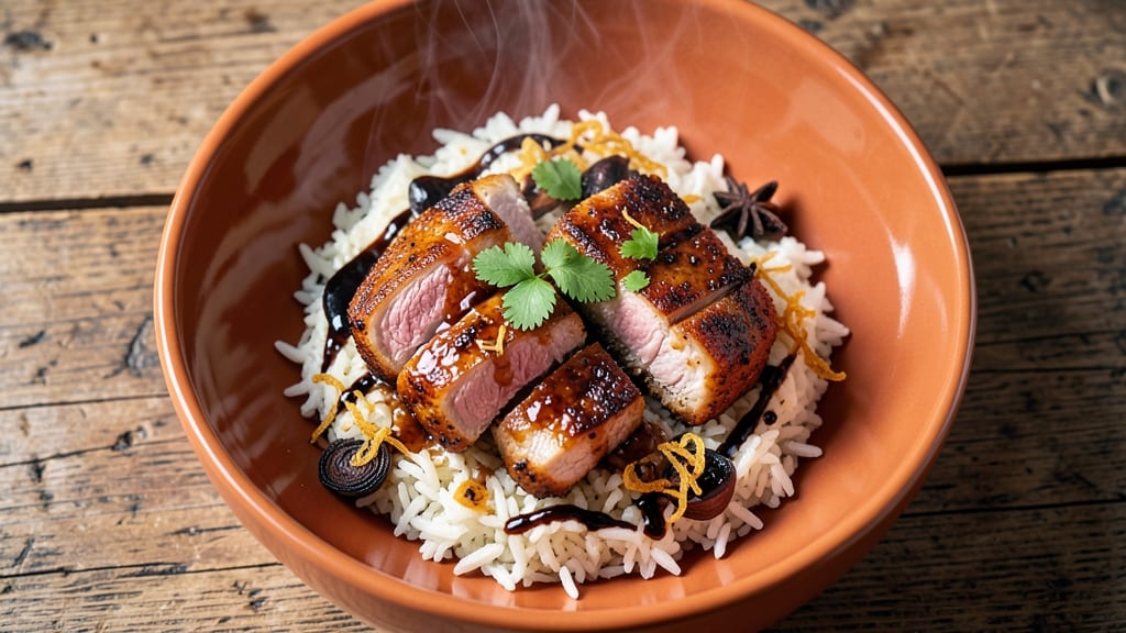 Café De Coral Baked Pork Chop and Rice Recipe: Five-Spice Crust Meets Fragrant Jasmine Rice