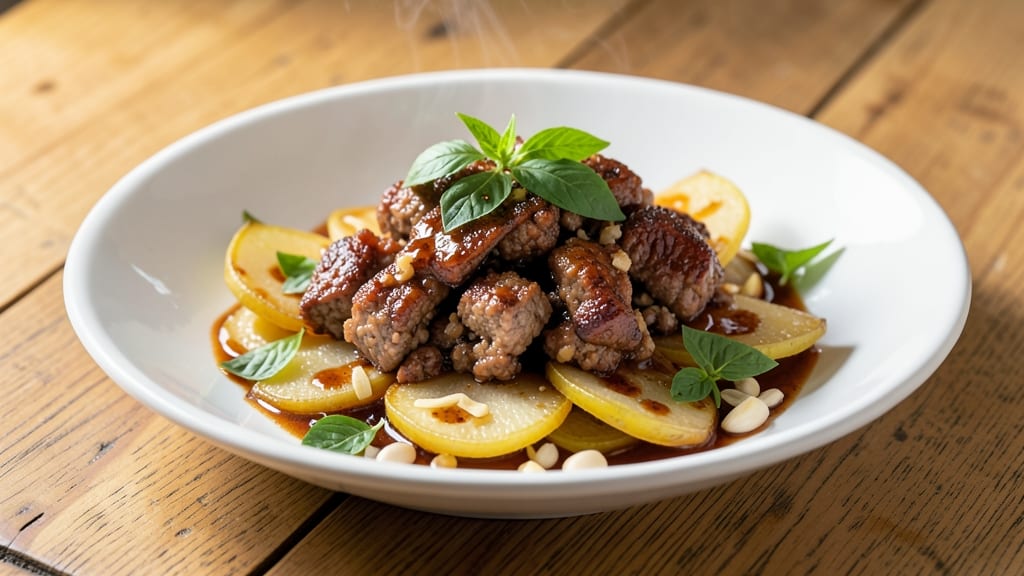 Chayote and Ground Pork Recipe: One-Pan Stir-Fry With Herby Crunch