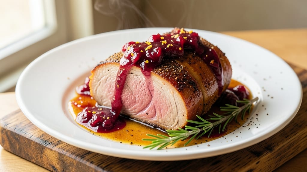 Cranberry Dijon Pork Loin Roast Recipe: Sweet-Tangy Glaze That Sticks to Every Slice