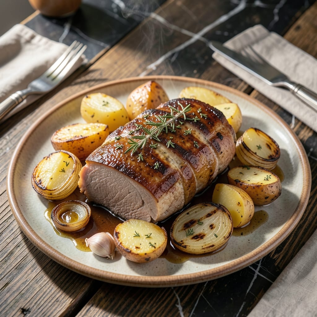 Pork Loin Roast Crock Pot Recipe With Potatoes: Hands-Off Herb-Infused Tenderness