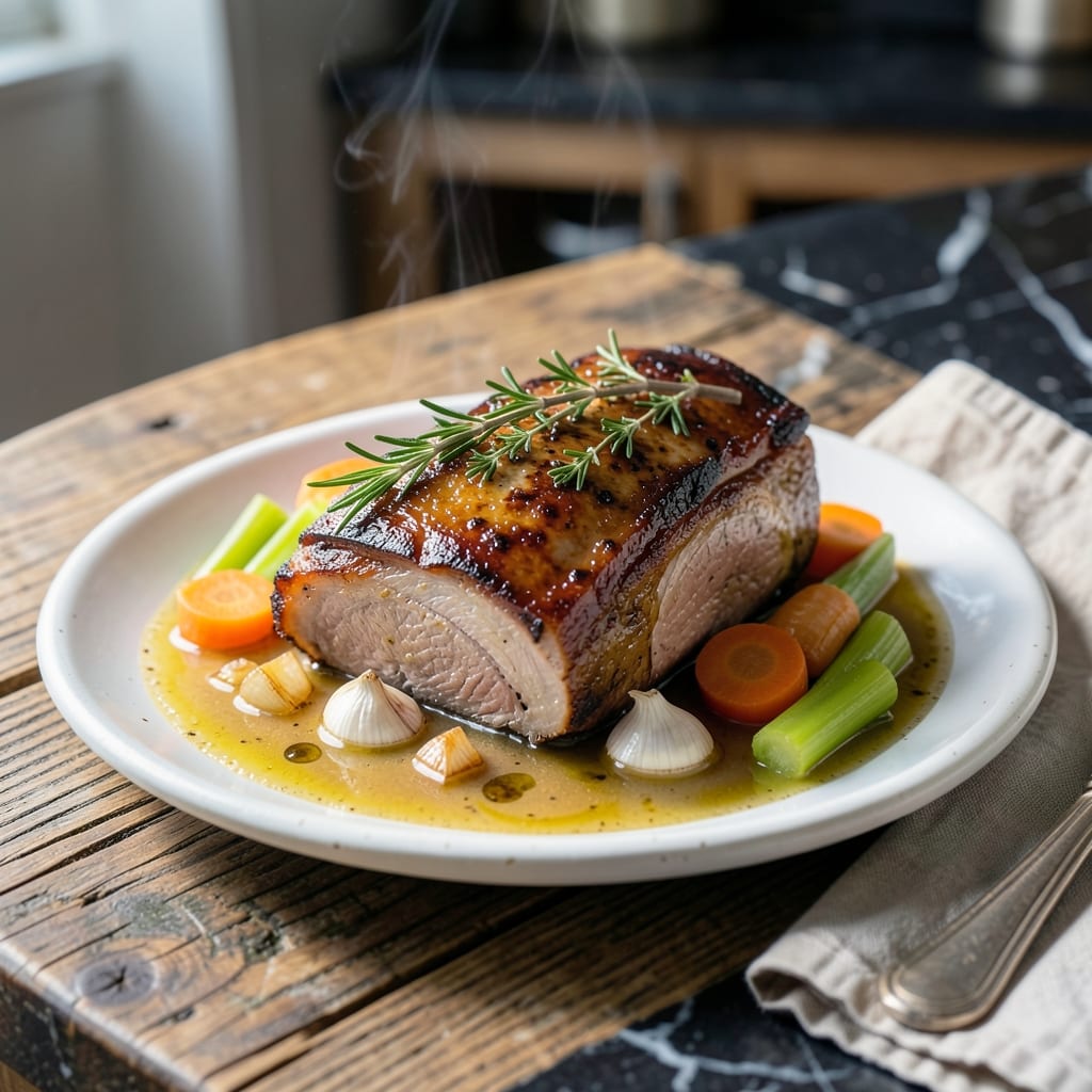 Pork Loin Shoulder Roast Crock Pot Recipe: Hands-Free Herb-Infused Succulence