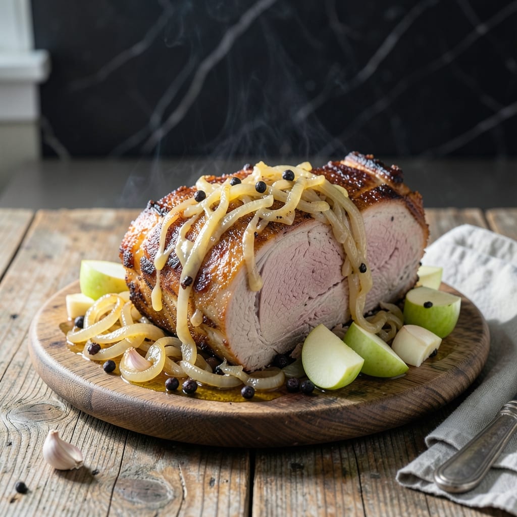 Bone In Pork Loin Roast and Sauerkraut Recipe: Tangy Braised Tradition