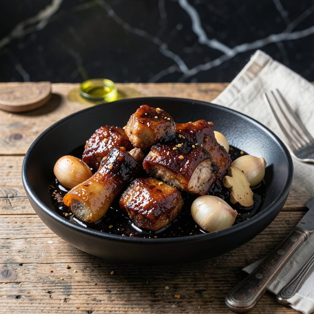 Black Sweet Vinegar Pork Trotters Recipe: Braised to Collagen-Rich Tenderness