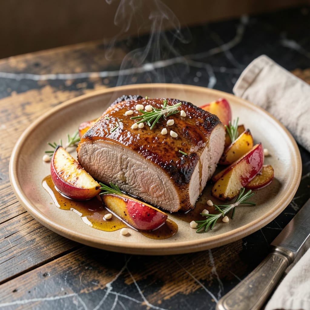 Fall Pork Loin Roast Recipe: Apple-Cinnamon Glazed Centerpiece