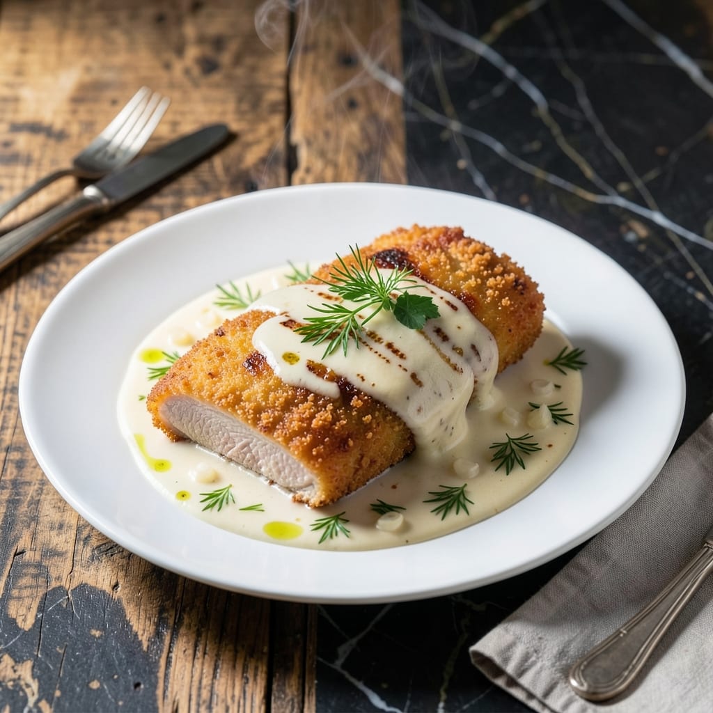 Pork Schnitzel Sauce Recipe: Tangy Cream with Fresh Herbs