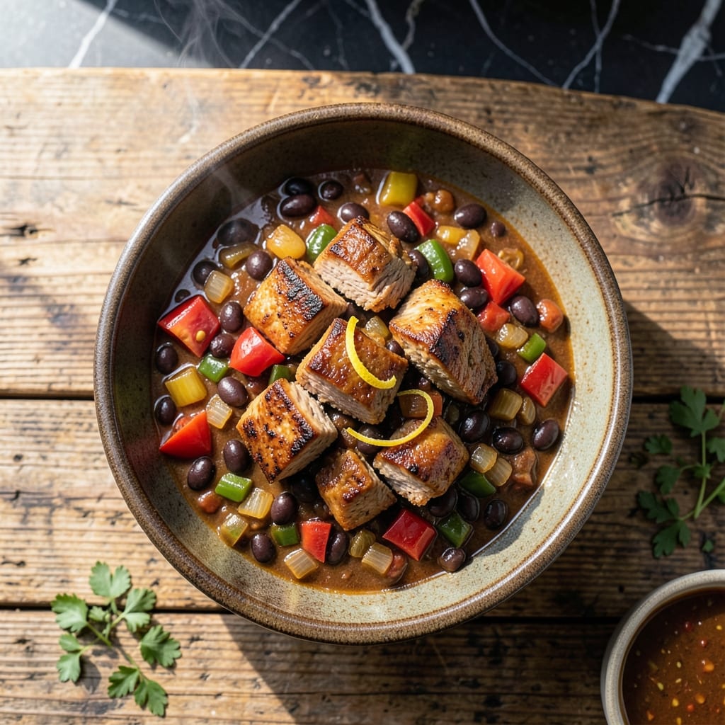 Pork Loin Chili Recipe Slow Cooker: Hearty Spiced Warmth with Melted Beans