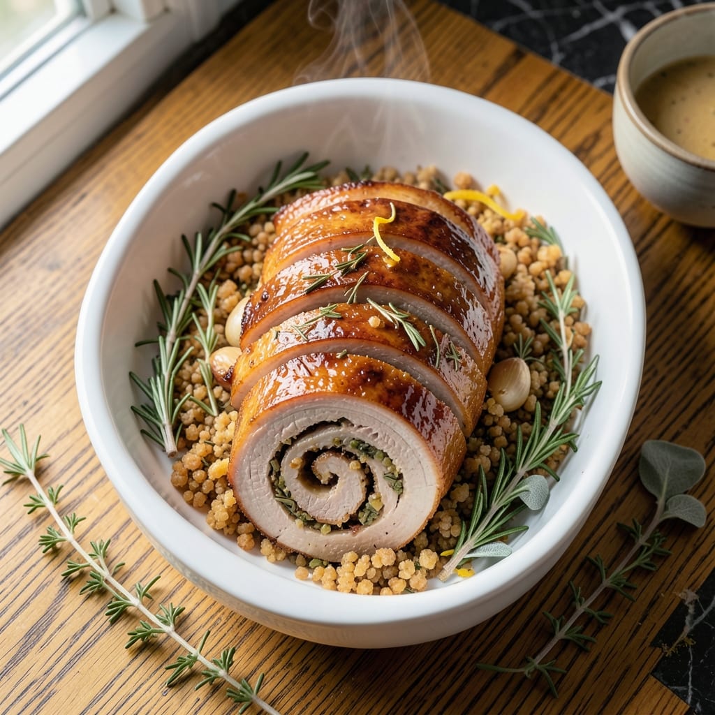 Pork Loin Roll Roast Recipe: Herb-Stuffed Centerpiece for Holidays