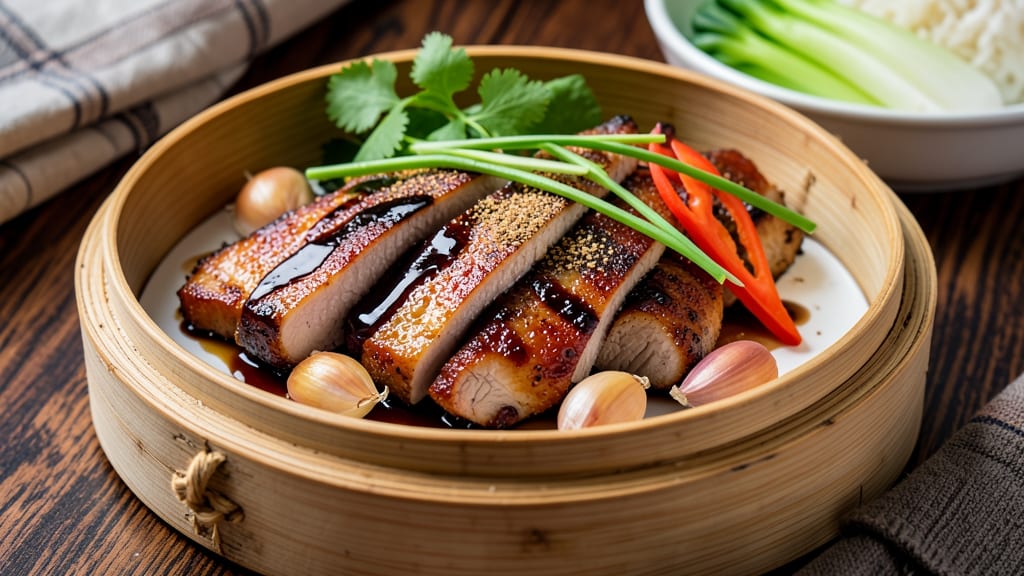 Chinese Black Vinegar Pork Recipe: Glossy Five-Spice Crust With Celery Garnish Twist