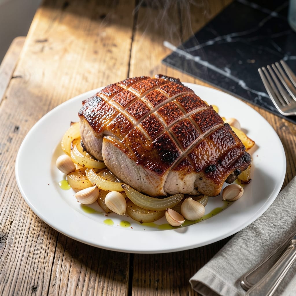 Fresh Pork Picnic Roast Recipe: Slow-Roasted With Crispy Skin