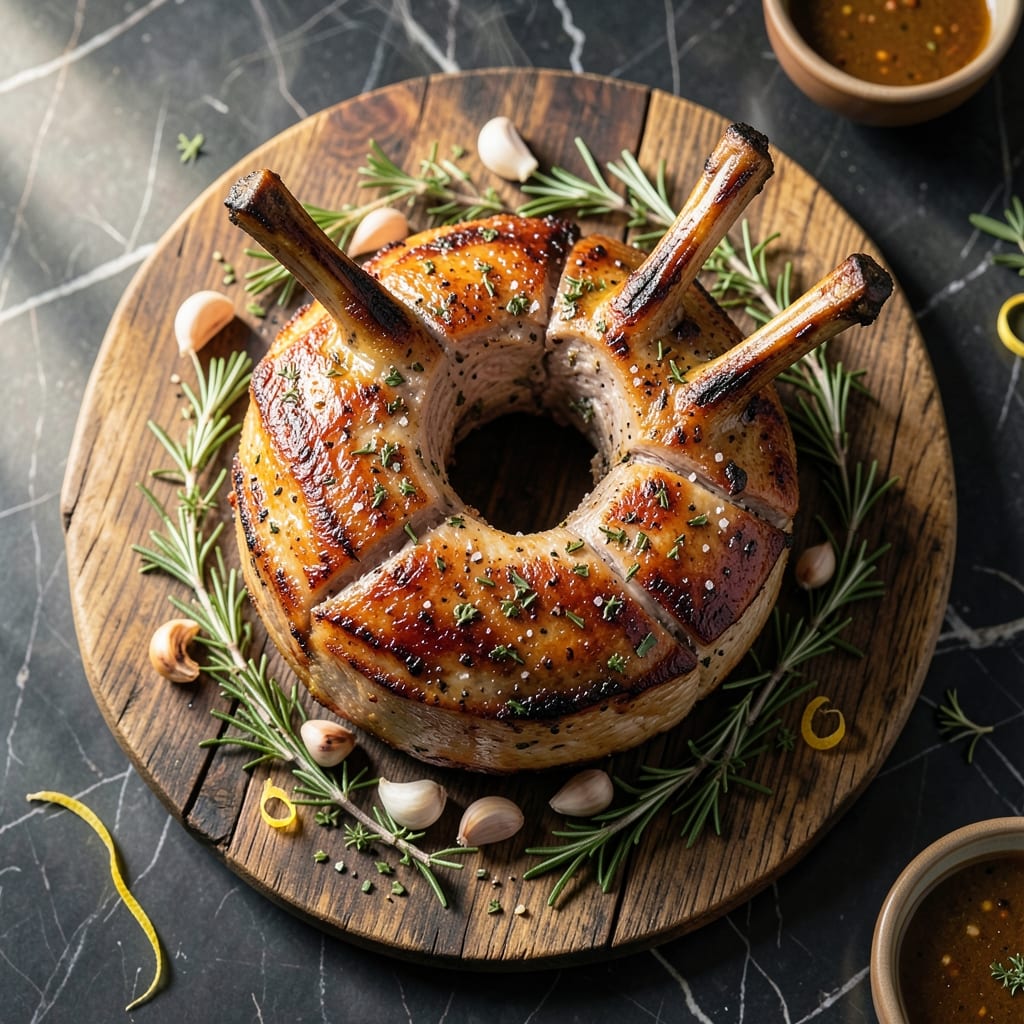 Pork Loin Rib Crown Roast Recipe: Elegant Herb-Crusted Centerpiece