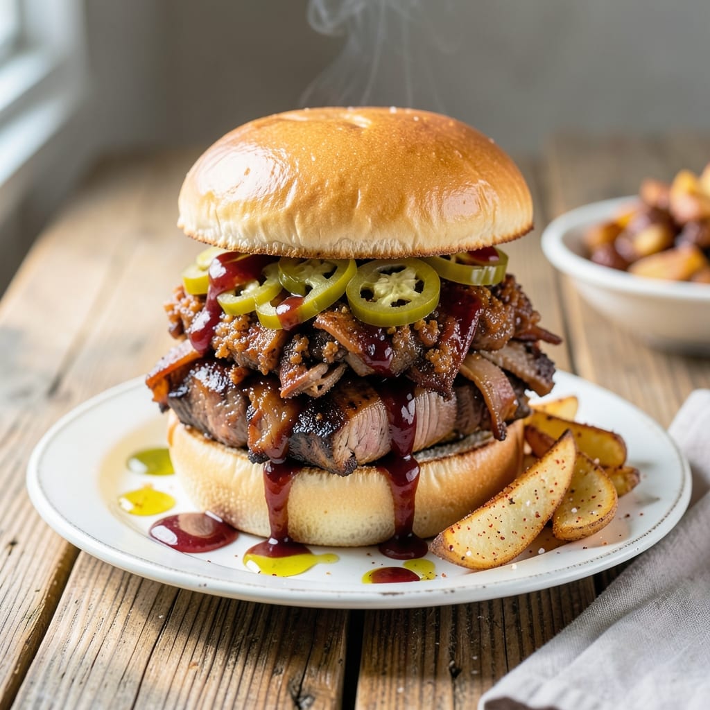Slow Cooked Pulled Pork Sandwich Recipe: Smoky Sweetness on a Soft Bun