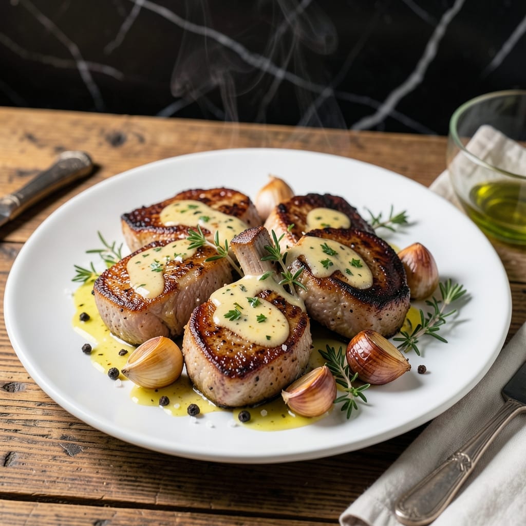 Oven Baked Pork Chops With Garlic Butter: Succulent Cut With Golden Crust