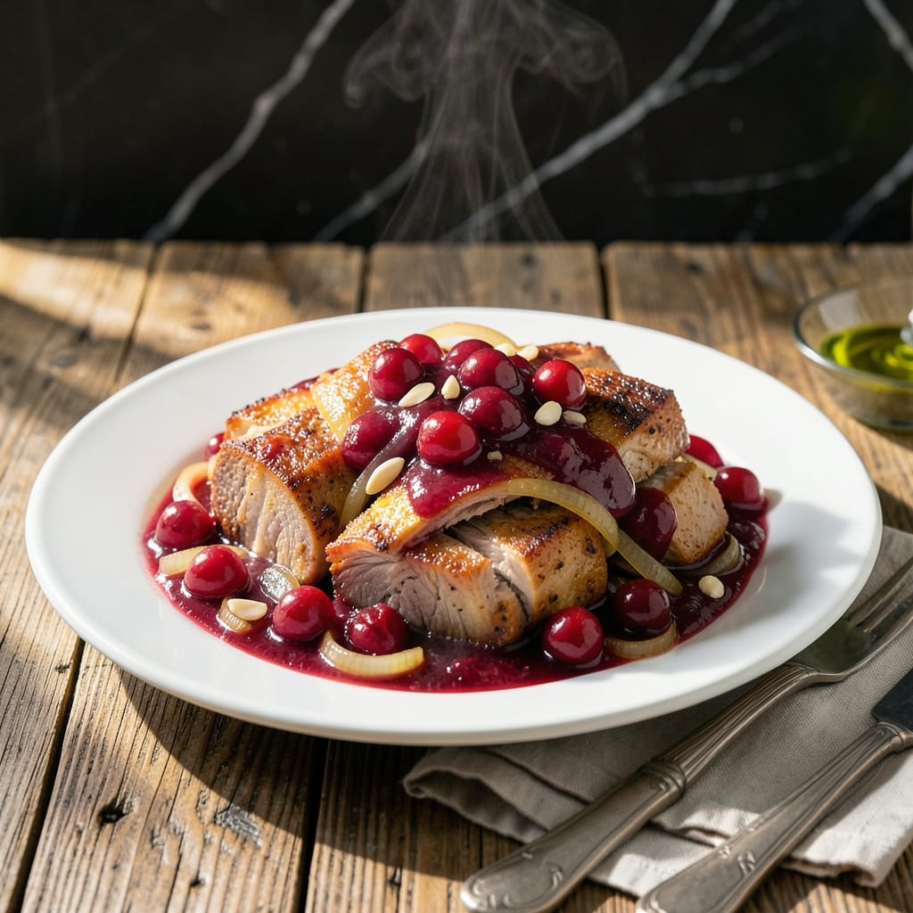 Pork and Cranberries Slow Cooker Recipe: Tart-Sweet Holiday Fusion