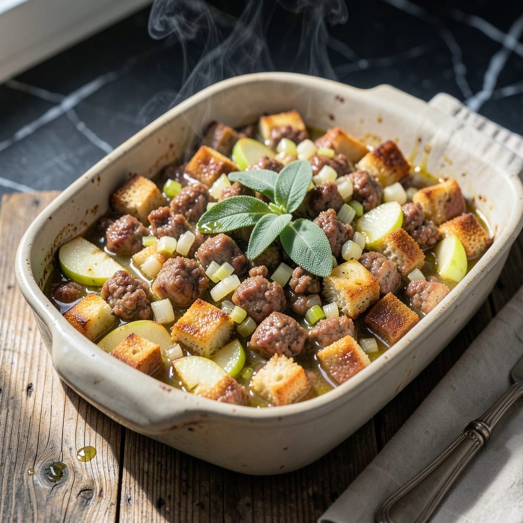 Pork Sage Apple Stuffing Recipe: Sweet and Savory Holiday Essential