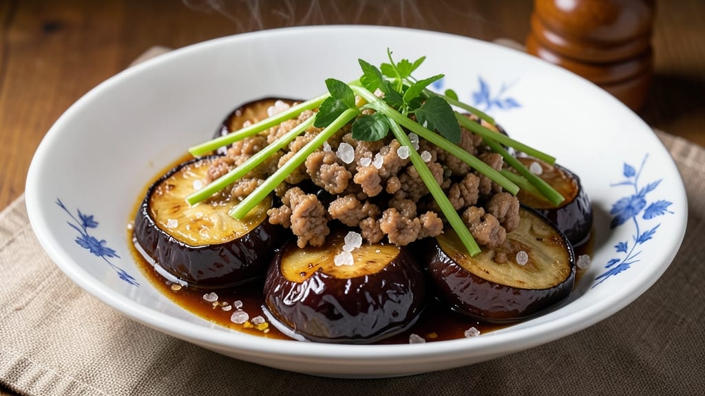 Chinese Braised Eggplant With Minced Pork Recipe: Silky Eggplant and Savory Pork in One Pot