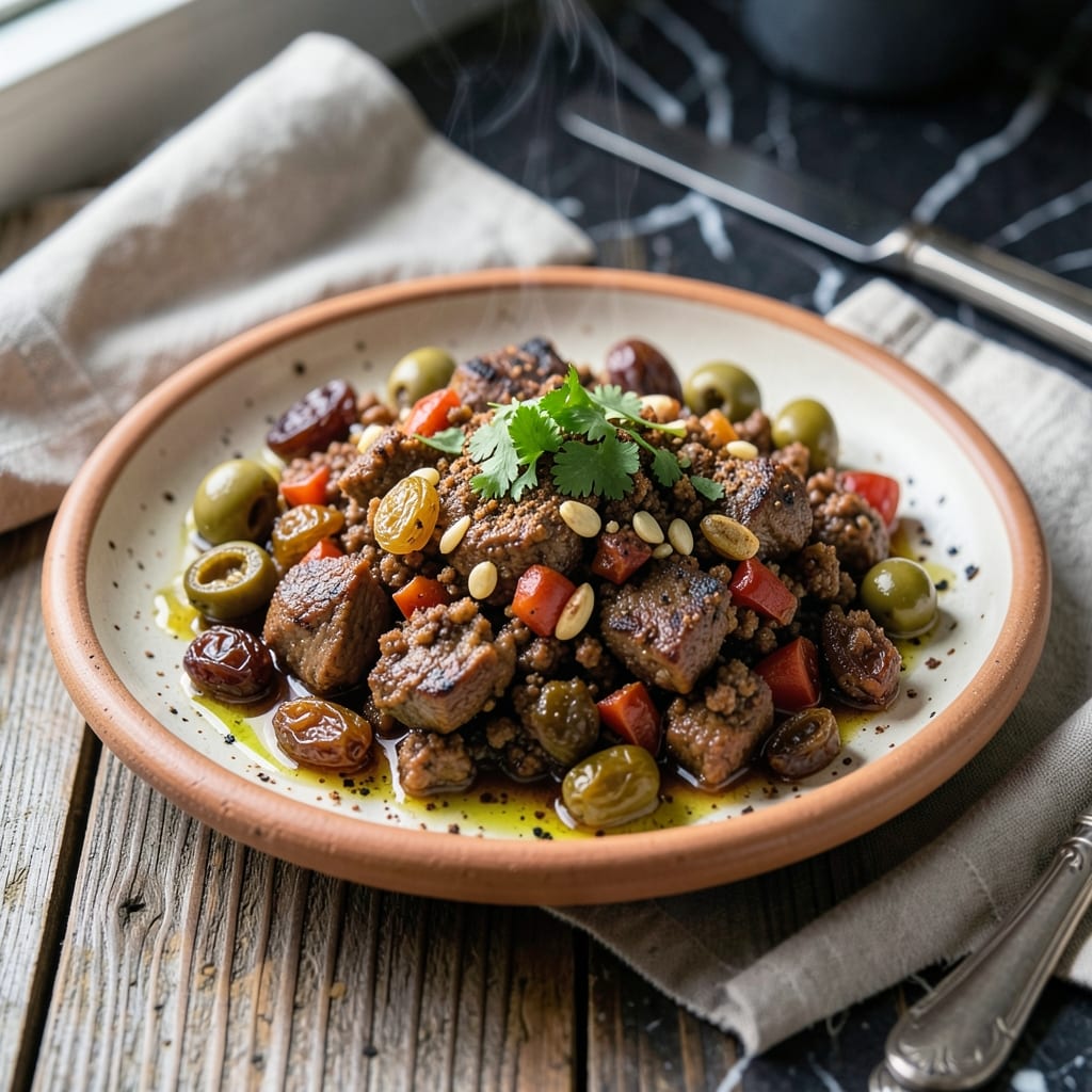 Pork Picadillo Recipe Mexican: Traditional Spiced Ground Pork with Raisins and Olives