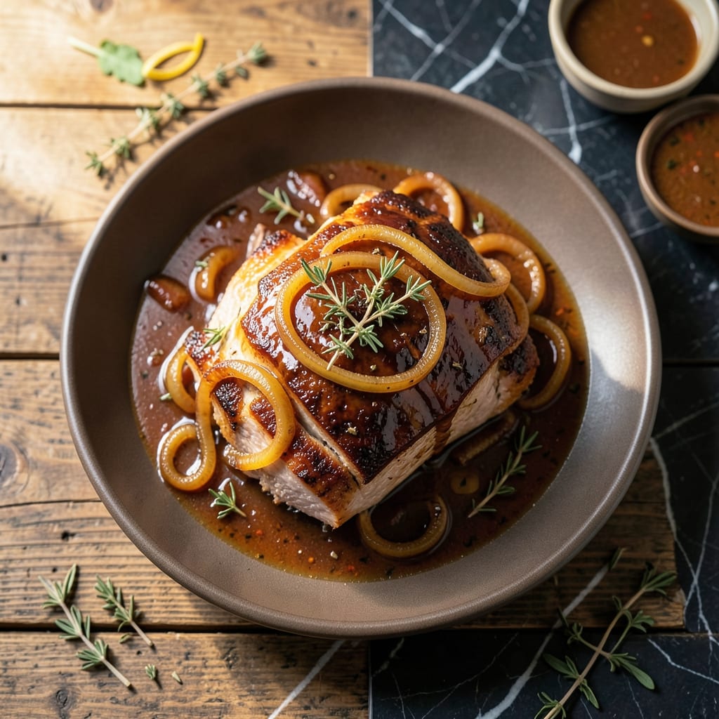 Pork Shoulder in Cider Slow Cooker Recipe: Apple-Infused Pull-Apart Tenderness