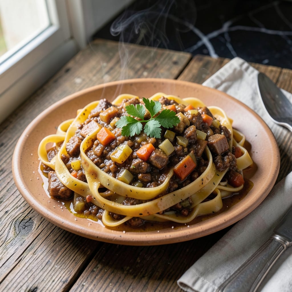 Pork Ragu for Pasta Night: Slow-Simmered Richness Over Al Dente Noodles