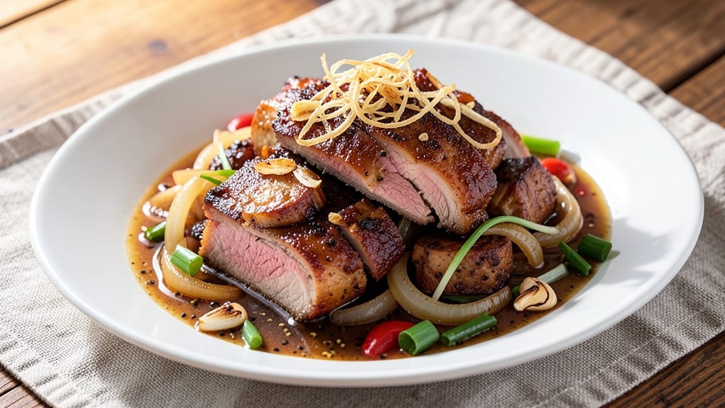 Filipino-Style Braised Pork Recipe: Slow-Simmered Richness With Celery Crown Garnish