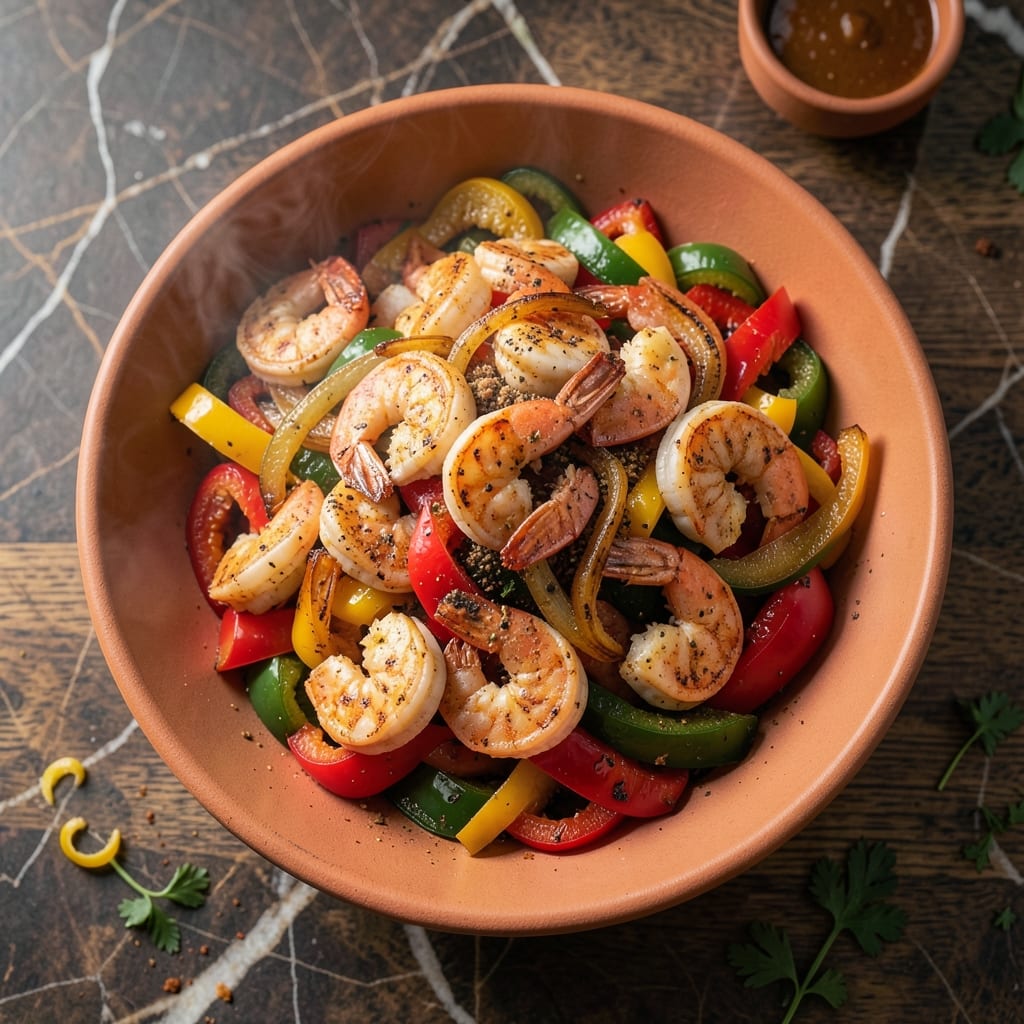 Air Fryer Shrimp Fajita Recipe: Speedy Strip Steak Flavor Without the Beef