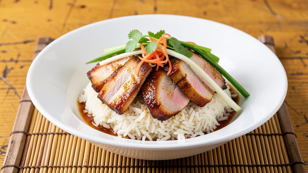 Chinese Pork Steamed Rice Recipe: Fragrant Jasmine Rice Absorbs Savory Stew