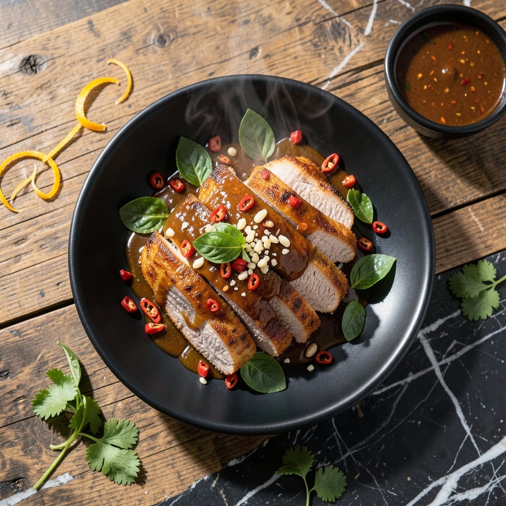 Sweet Thai Chili Pork Filet Hellofresh Recipe: Pan-Seared with Garlic and Basil