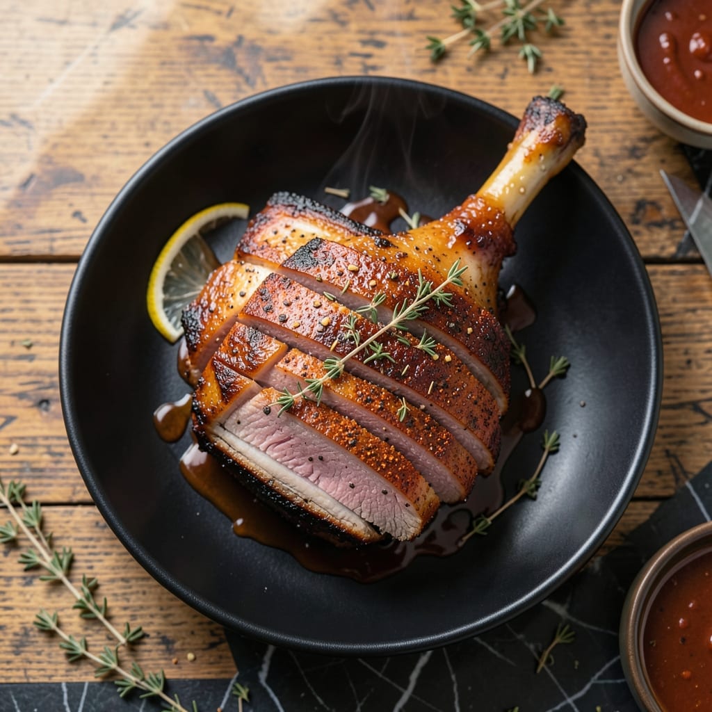 BBQ Pork Leg Roast Recipe: Smoky Dry-Rubbed Slow-Roasted Elegance