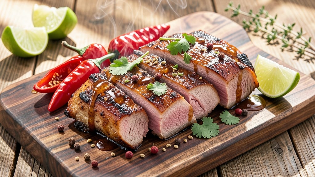 Caribbean Pork Loin Recipe: Jerk-Spiced Crisp With Pineapple Zing