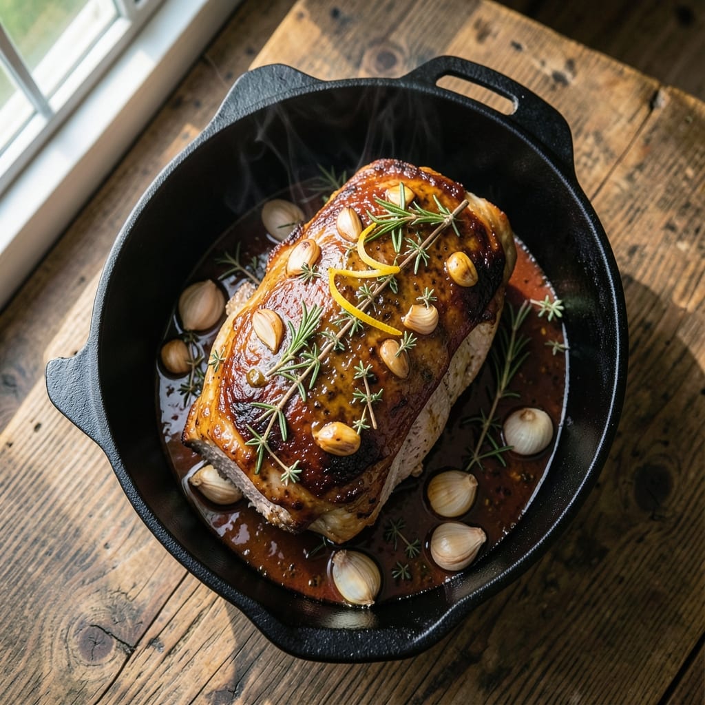 Garlic Pork Roast Recipe Oven: Herb-Crusted Succulence in Every Slice