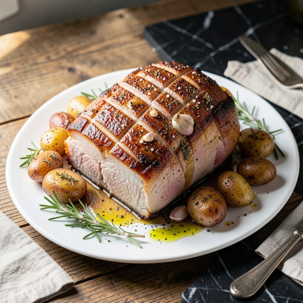 Pork Shoulder Roast Recipe Crispy Skin: Slow-Roasted to Crackling Perfection