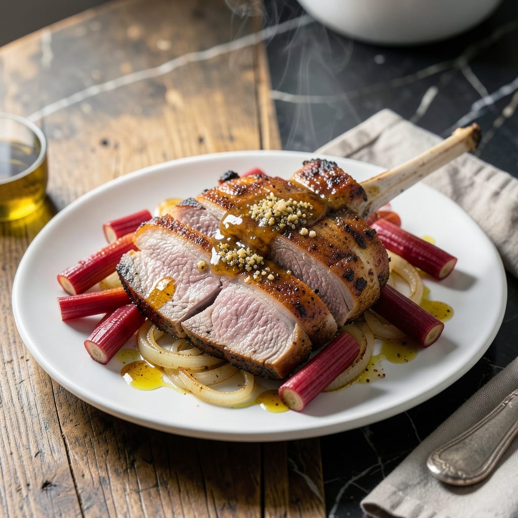 Pork Roast Rhubarb Recipe: Sweet-Tart Glaze for Juicy Meat