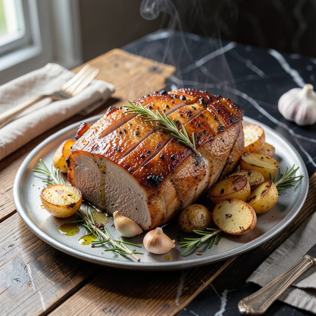 Pork Lion Roast Recipe: Garlic and Rosemary-Infused Succulence