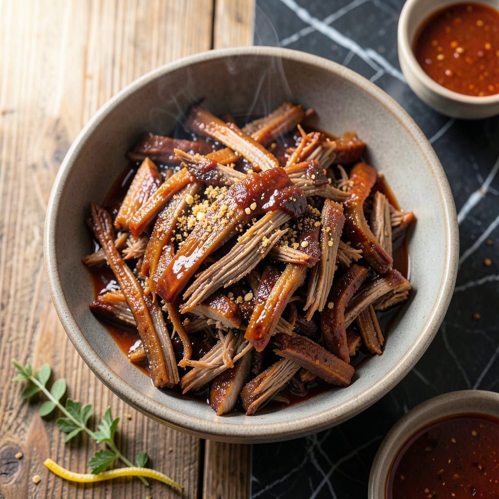 Barbeque Pulled Pork Crock Pot Recipe: Hands-Off Smoky Tenderness