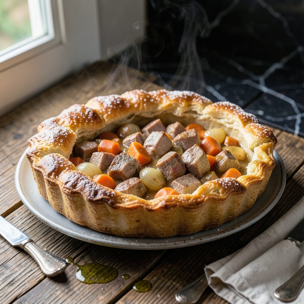 Pork And Veg Pie Recipe: Savory Filling in Flaky Pastry