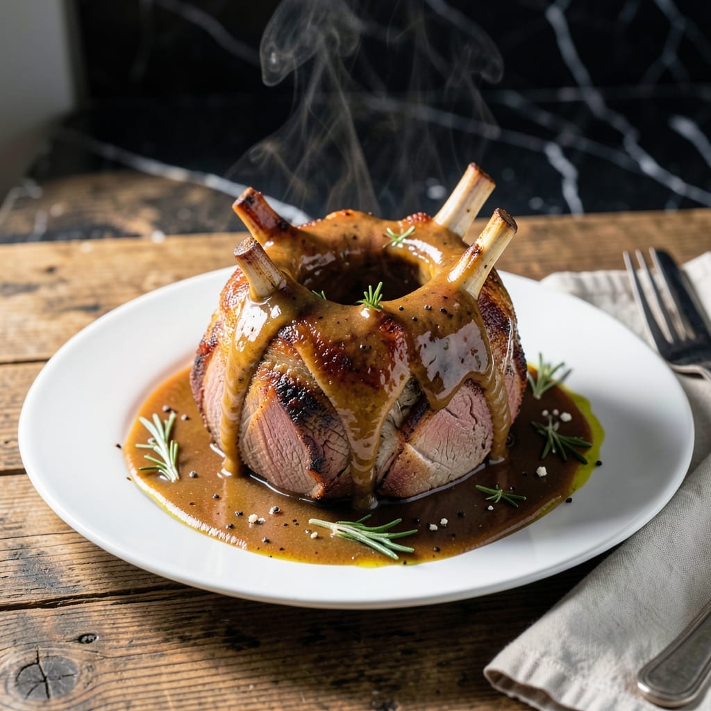 Crown Pork Roast Gravy Recipe: Crown Roast Pan Drippings Perfection