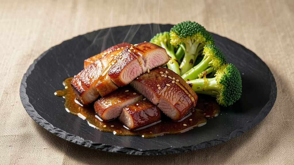 Chinese Pork and Broccoli Recipe: Savory Five-Spice Glaze with Crispy Edges